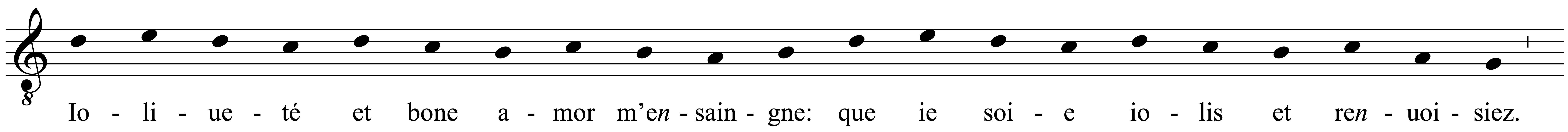 Work musical notation